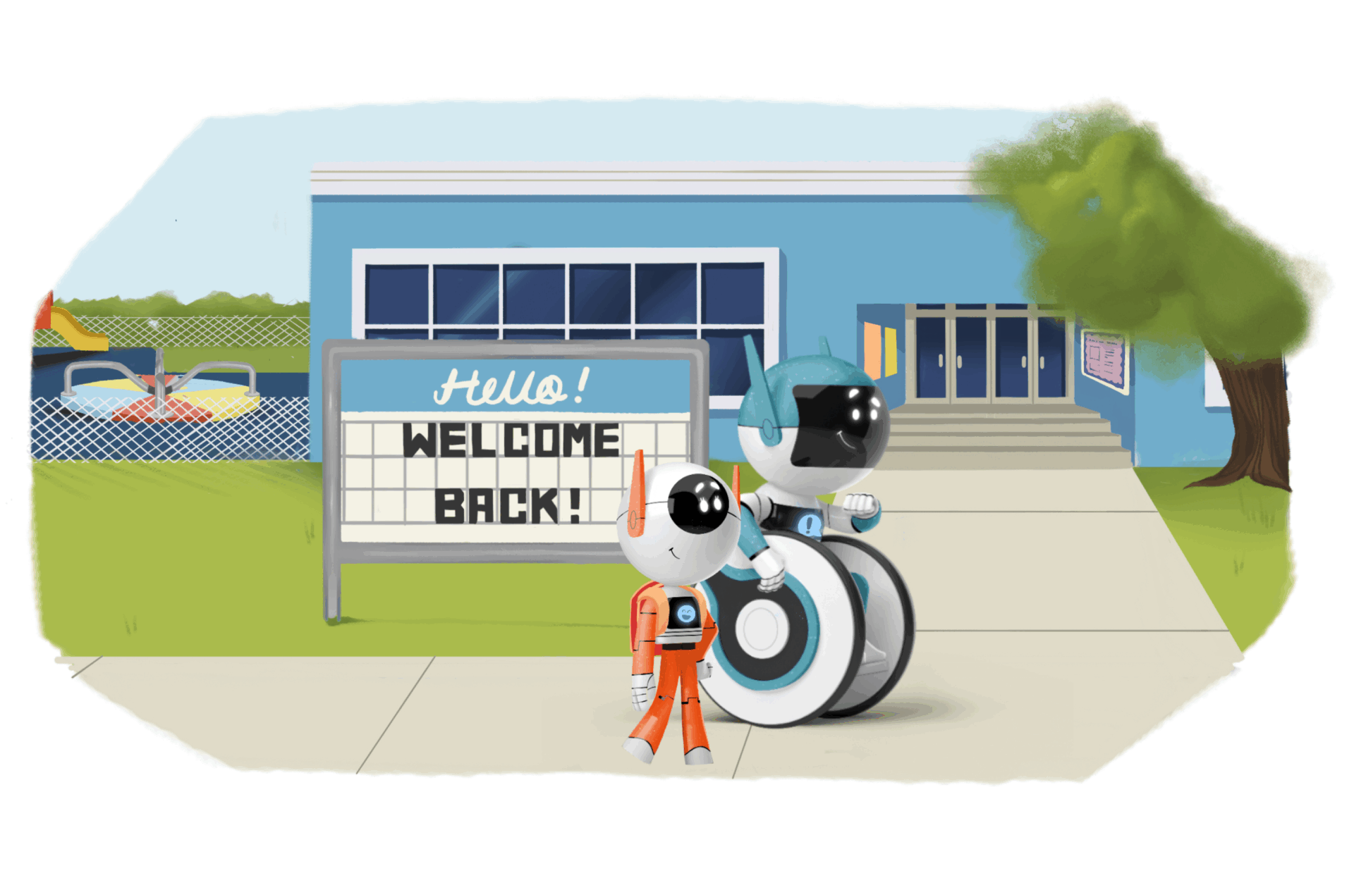 Back to School with White Background